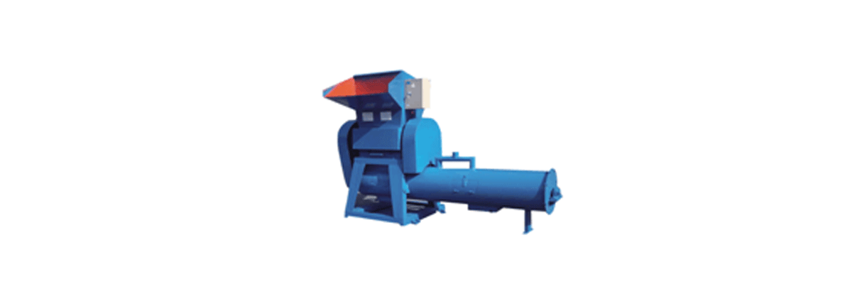 Washed plastic crusher