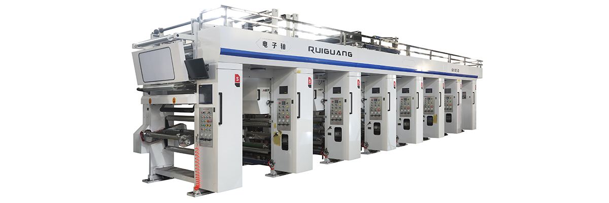 Electronic shaft rotograuvre printing machine